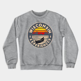 Wisconsin Experience Tourism Design Crewneck Sweatshirt